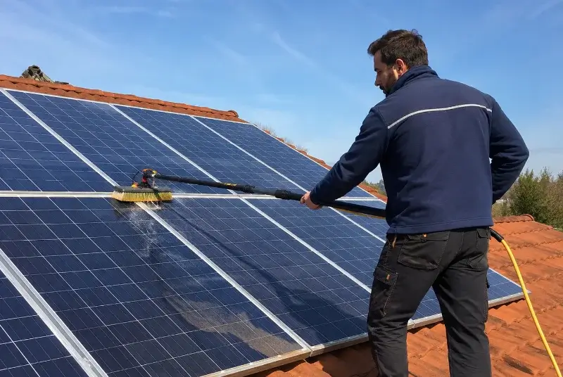 Nettoyage et entretien de panneaux solaires à Faramans